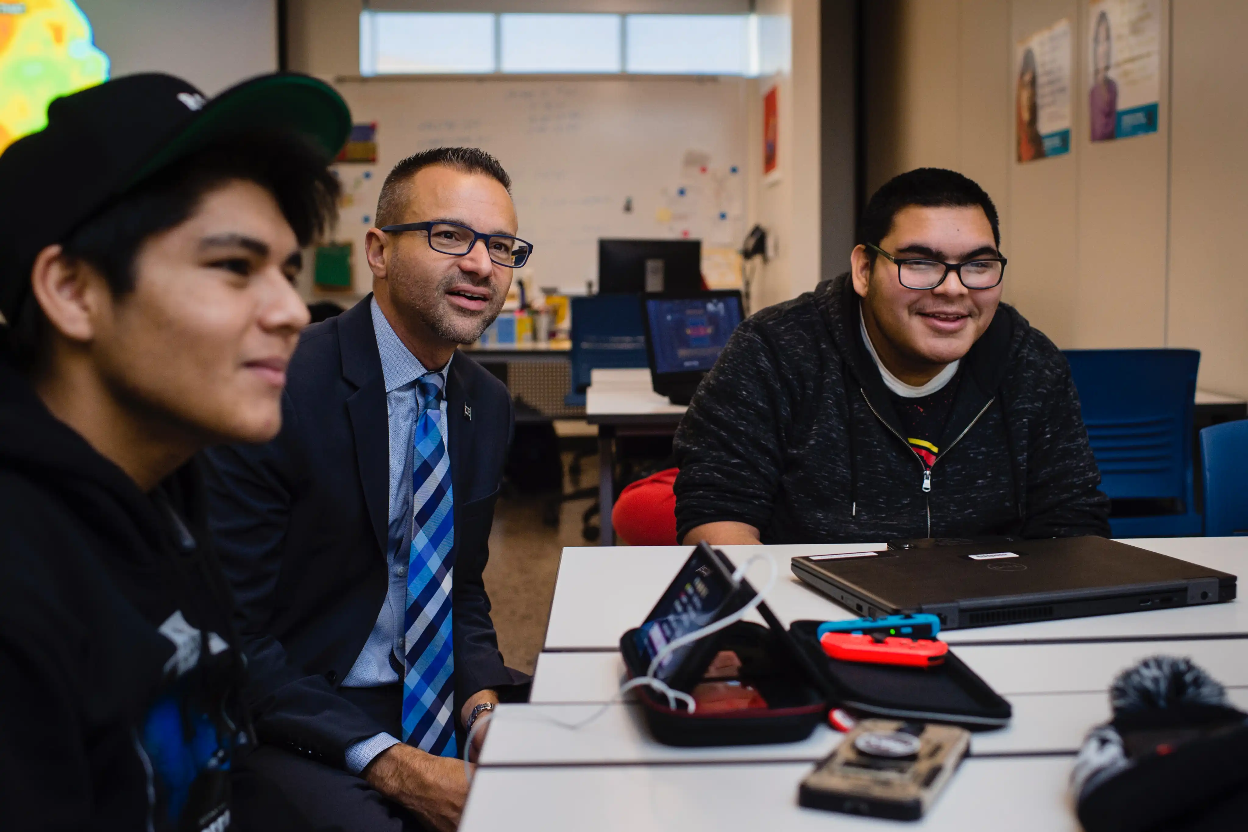 Dr.Gestson with students