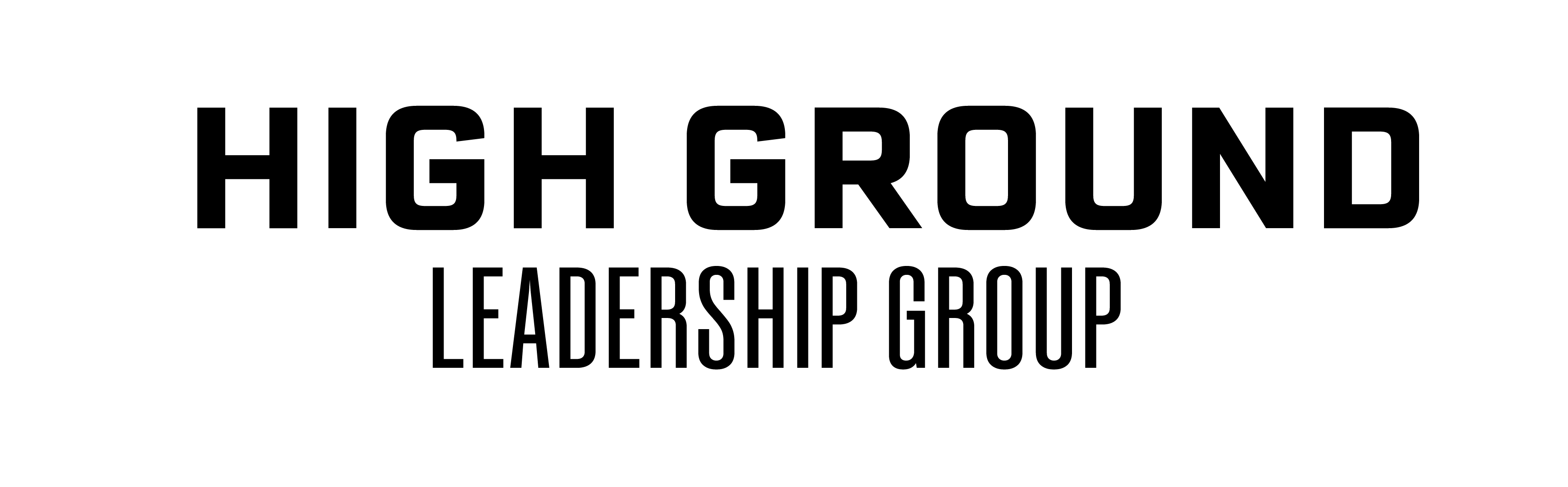High Ground Leadership Group text logo